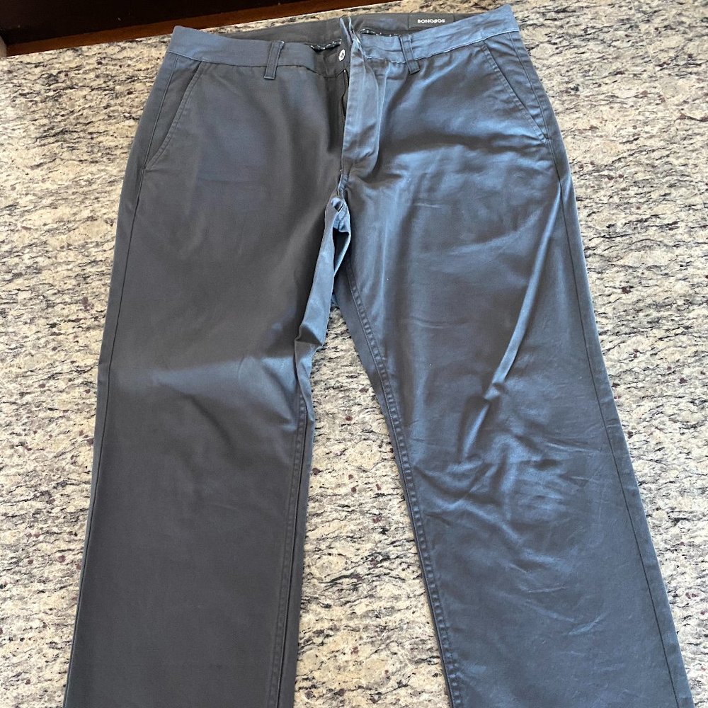 Bonobos Stretch Washed Chinos (Grey)